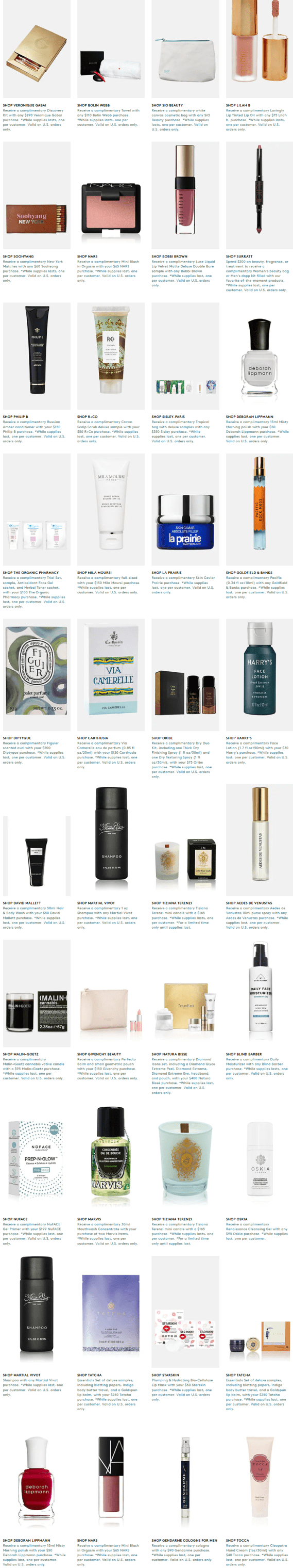 Gift with Purchase Barneys New York