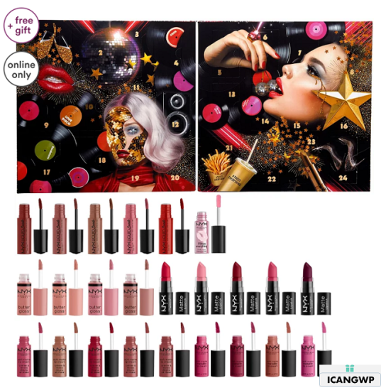 NYX Professional Makeup Love Lust Disco Greatest Hits Lip Advent Calendar Ulta Beauty