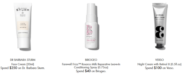 Space NK Apothecary Offers and Gifts with Purchase step up icangwp