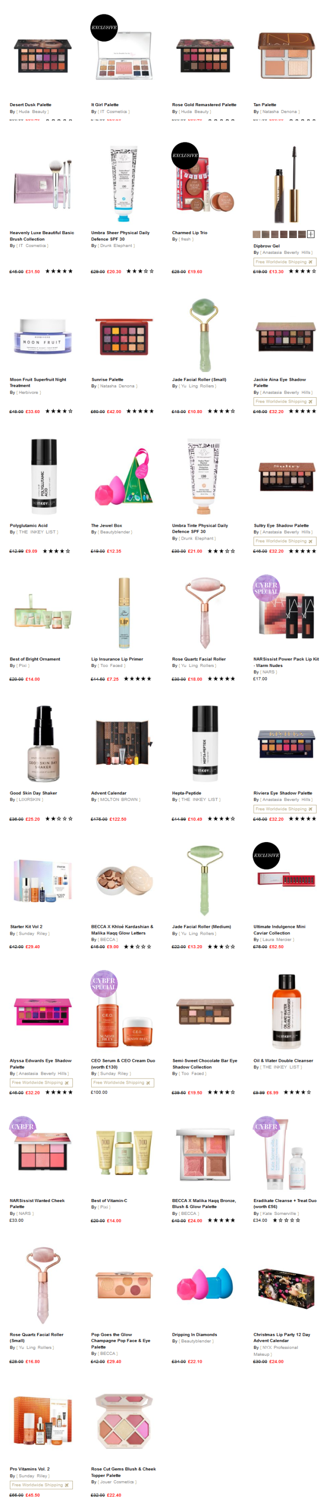Black Friday Cyber Offers Cult Beauty icangwp