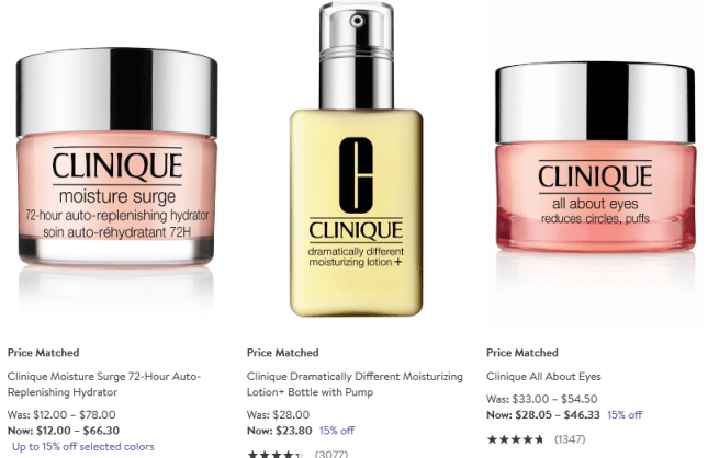 Clinique 15 off Skin Care Nordstrom