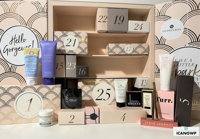Glossybox advent calendar 2019 USA review Icangwp blog