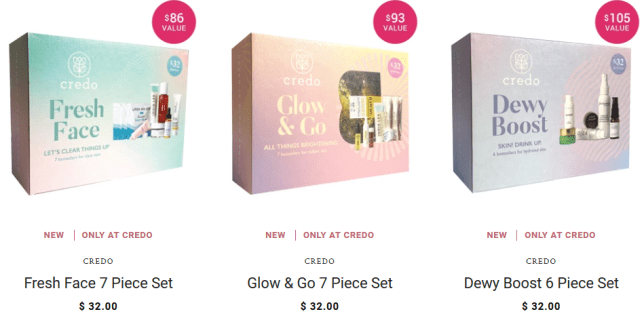 Makeup and Skincare Gift Ideas Clean Beauty Products Gift Sets Credo