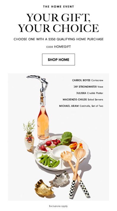 neiman marcus gift with purchase home