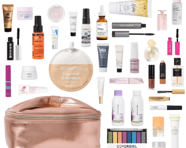Online Only Platinum Exclusive FREE 35 Piece Beauty Bag with any 150 online purchase Ulta Beauty