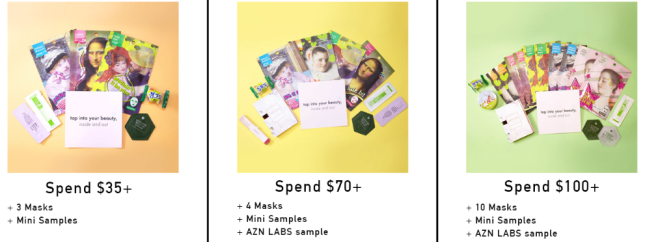 New BeautytapASAP Sampler Bags Beautytap Shop Korean and Asian Skin Care Makeup Cosmetics