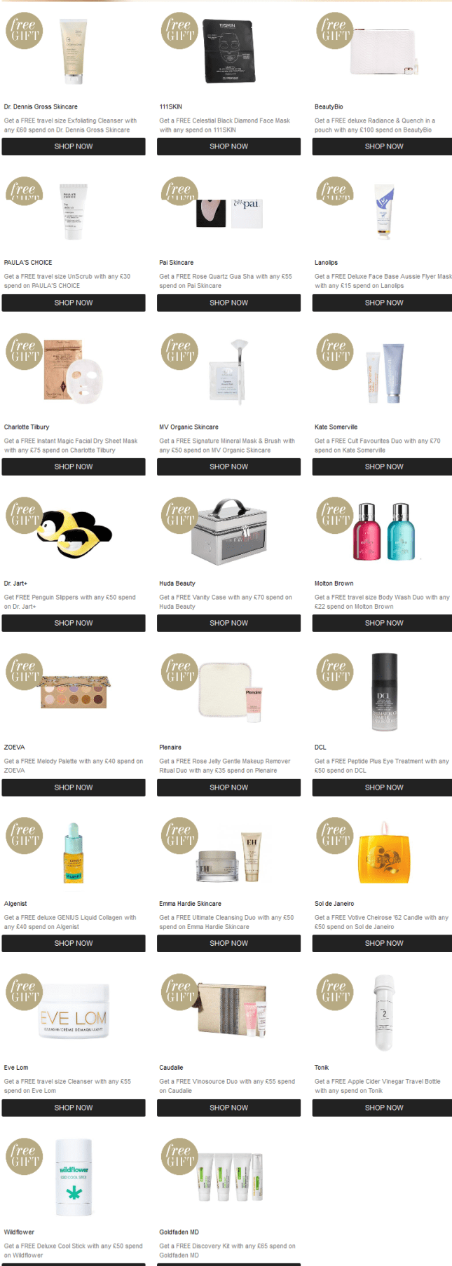 Cult Beauty goody bag gift with purchase icangwp blog feb 2020