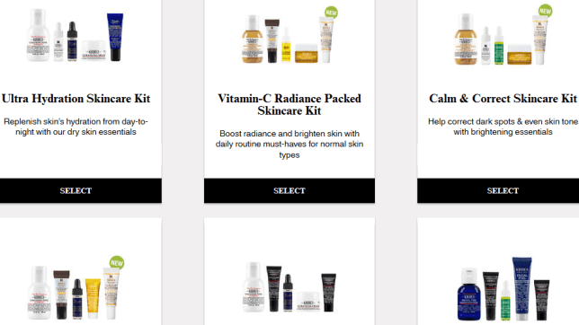 Customize Your Free Kiehl s 6 Piece Healthy Skincare Routine