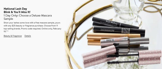 Gift with Purchase Nordstrom national lash day icangwp
