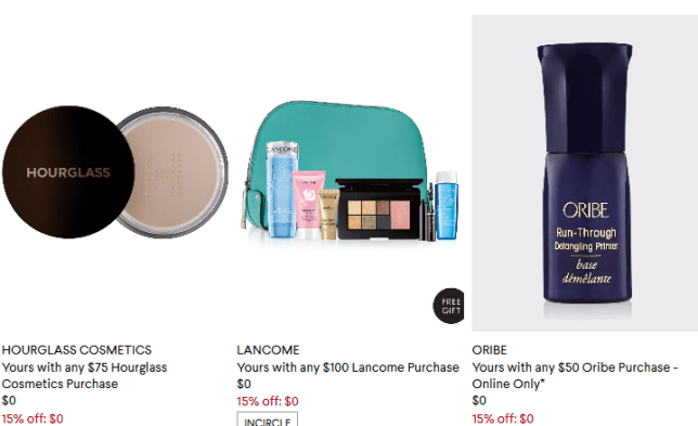 Beauty Gifts with Purchase at Bergdorf Goodman 15 off beauty icangwp