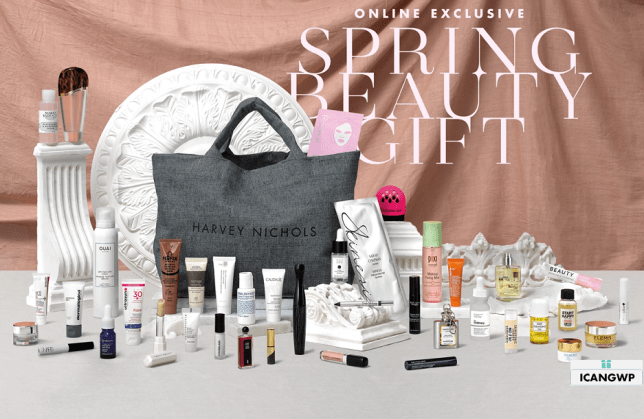 harvey nichols goody bag spring 2020 icangwp blog