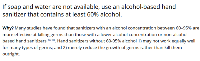 Show Me the Science – When How to Use Hand Sanitizer in Community Settings Handwashing CDC