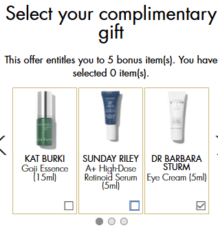 Space NK gift with purchase womens day icangwp