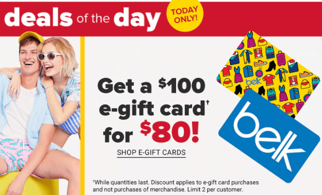 Belk gift card