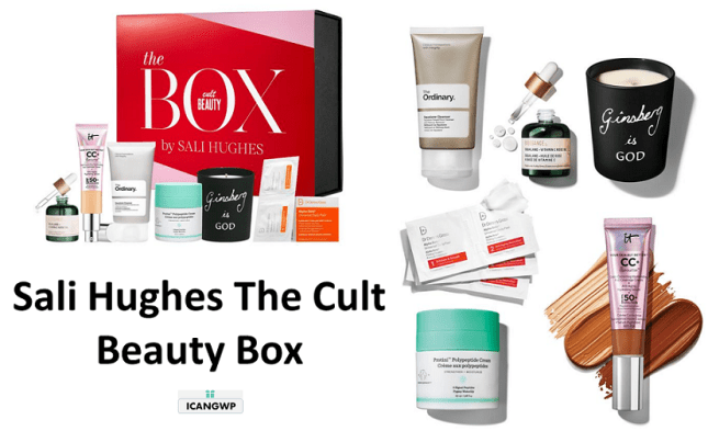 cult beauty box sali hughes icangwp