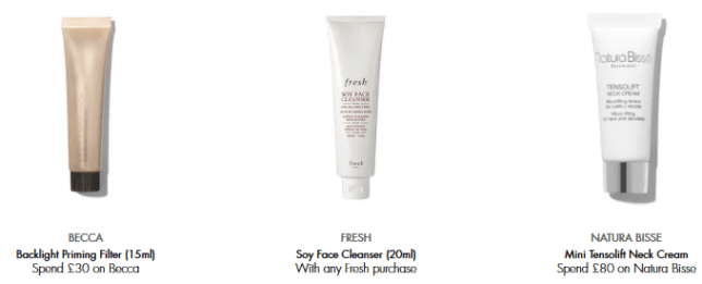 Offers and Gifts with Purchase Space NK uk icangwp may 2020