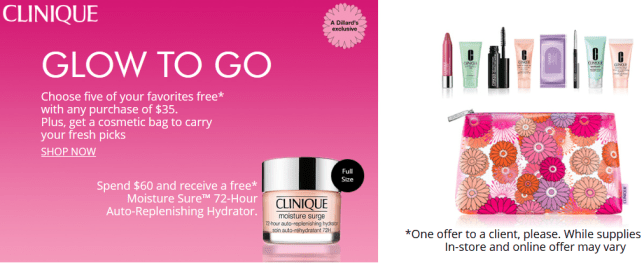 clinique Gift with Purchase dillards icangwp june 2020 2