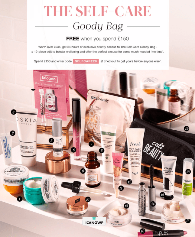 cult beauty goody bag summer 2020 icangwp blog