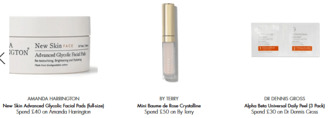 Offers and Gifts with Purchase Space NK uk goody bag icangwp blog