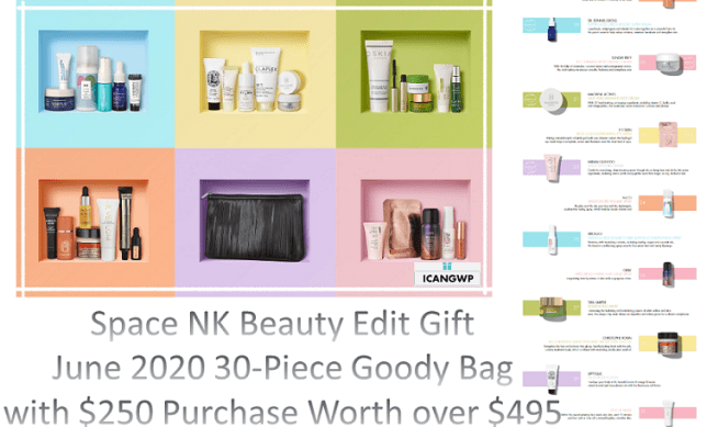 space nk gift bag beauty edit june 2020 icangwp