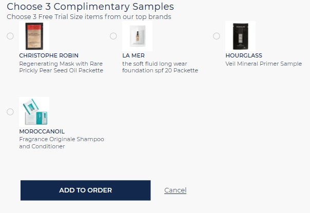 bluemercury free samples