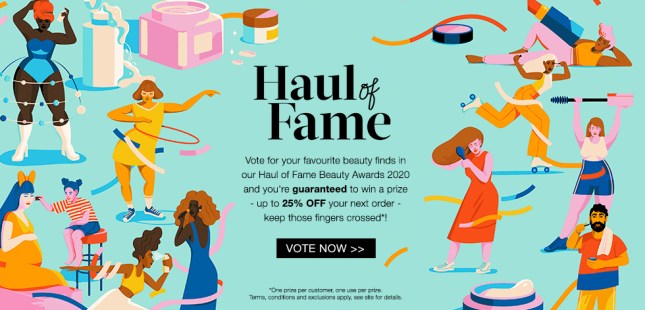 cult beauty haul of fame 2020