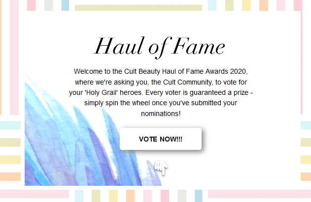 Haul of Fame 2020 Cult Beauty
