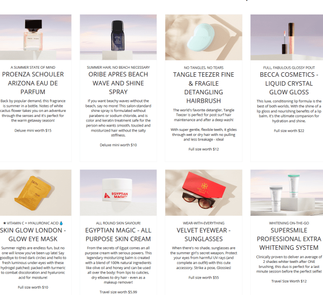Summer Essentials Limited Edition GLOSSYBOX US icangwp blog (2)
