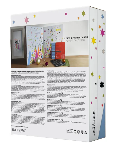 BeautyPro 12 DAYS OF CHRISTMASK Advent Calendar icangwp blog