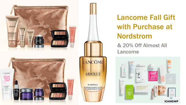 lancome Gift with Purchase Nordstrom 2020 icangwp blog sept 2020 2