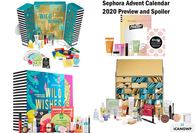 sephora holiday 2020 icangwp blog beauty advent calendar 2020