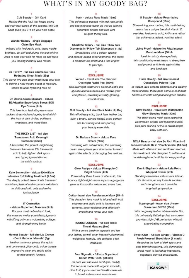 cult beauty goody bag october 2020 - Best of 2020 Goody Bag Cult Beauty icangwp beauty blog (2)