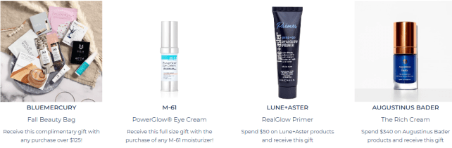 Gifts With Purchase bluemercury icangwp