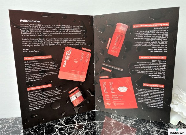 glossybox x rodial limited edition beauty box unboxing icangwp blog rodial sculpting gel oct 2020