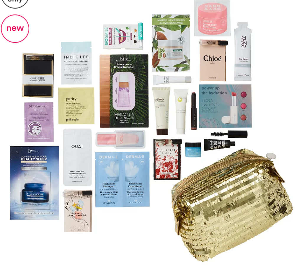 11-15 Variety Hello Holidays - Free 23 Piece Beauty Bag with $70 purchase - Festive Flair Ulta Beauty icangwp