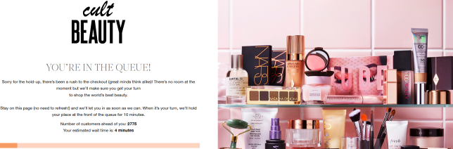 11-27 cult beauty Queue-it