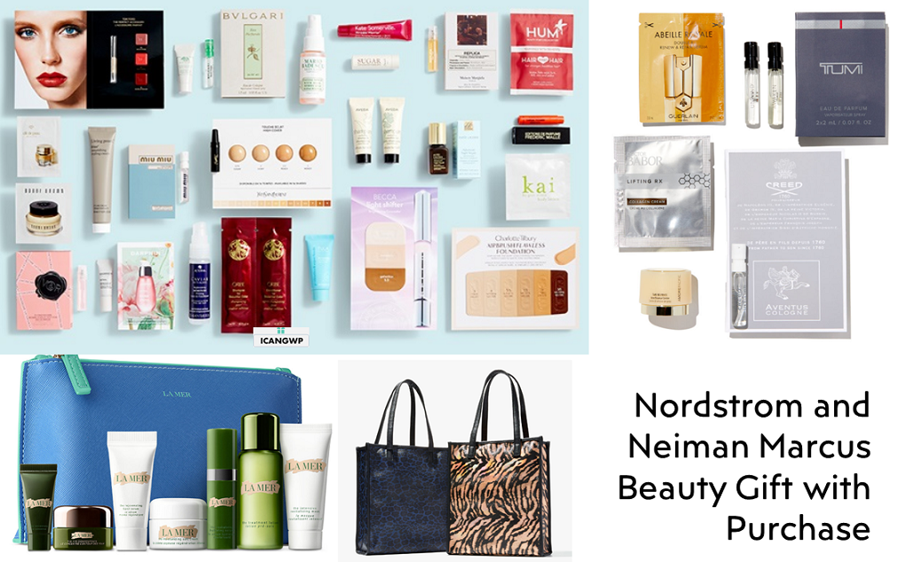 nordstrom beauty gift with purchase and neiman marcus beauty gwps icangwp