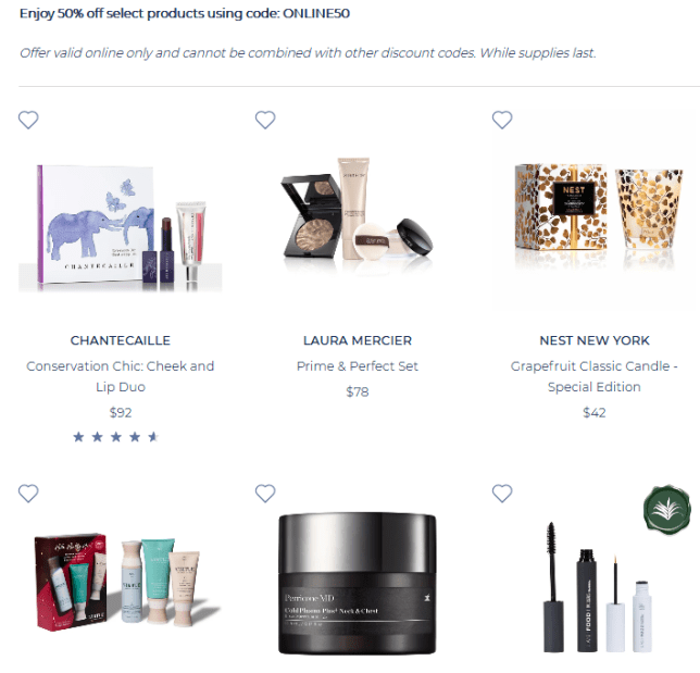 12-17 Online Exclusive Beauty Offer 50% Off icangwp