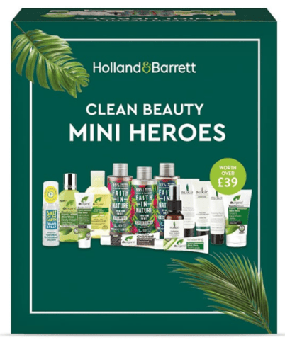 01-12 H B Clean Beauty Mini Heroes Box Holland Barrett icangwp