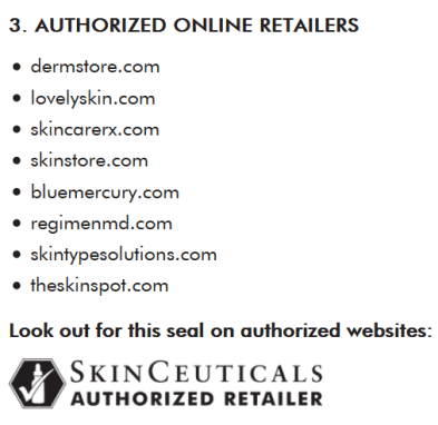 2021-01-11 Authorized Retailers SkinCeuticals icangwp