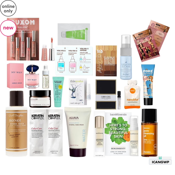 2021-01-22 Variety Free 22 Piece Beauty Bag with $35 purchase Ulta Beauty icangwp