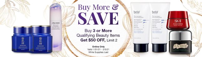 costco buy 3 get 50 off beauty icangwp