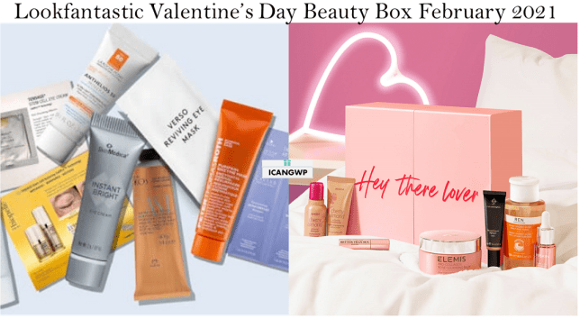 lookfantastic valentines day beauty box 2021 full spoilers icangwp beauty blog 2