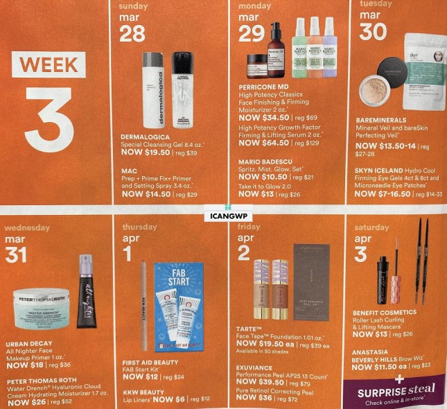 ulta 21 days of beauty event spring 2021 ad scan icangwp week 3