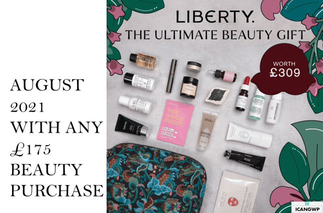 liberty london goody bag august 2021 icangwp BLOG