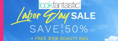 lookfantastic labor day sale banner icangwp 2