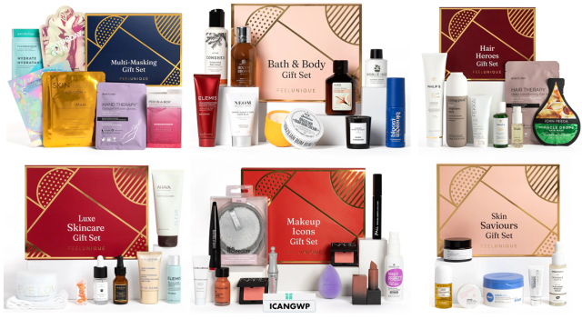 feelunique holiday beauty 2021 boxes icangwp