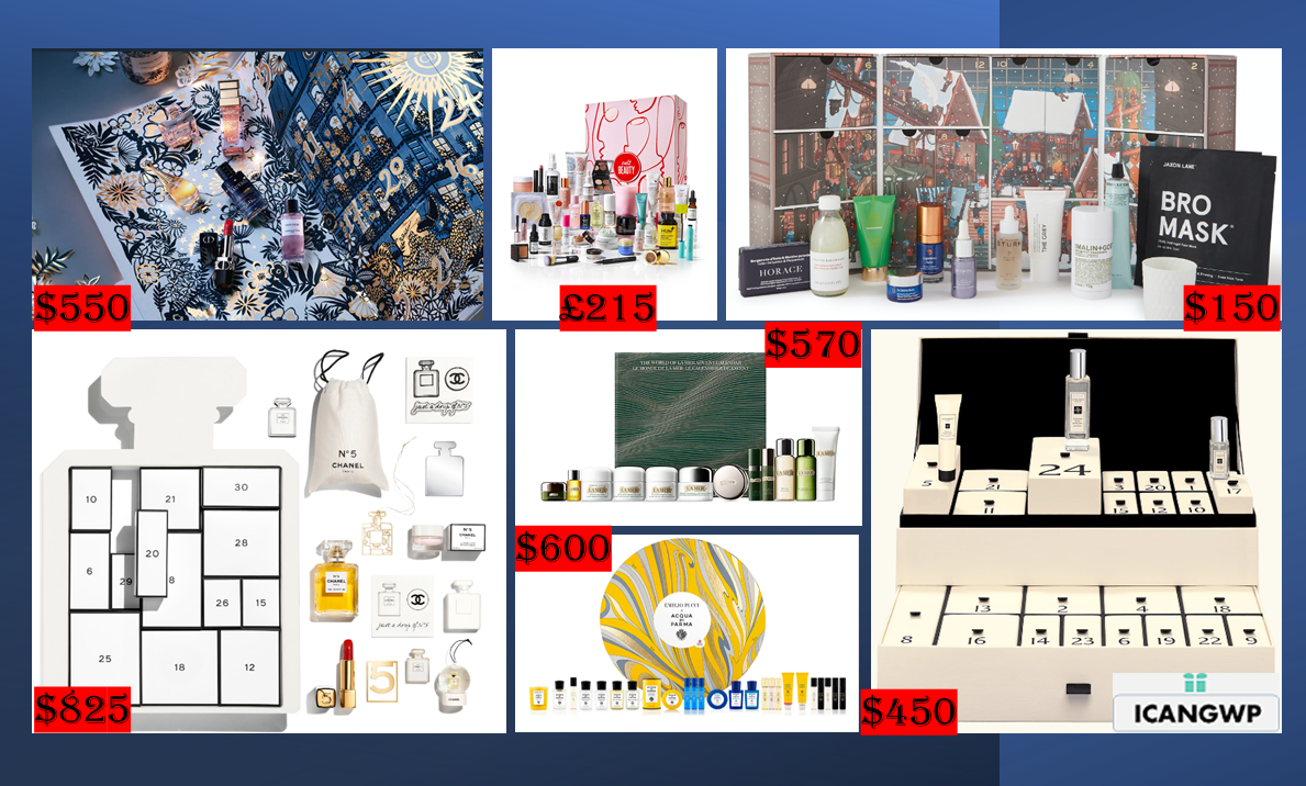 high end beauty advent calendars 2021 chanel dior la mer icangwp beauty blog