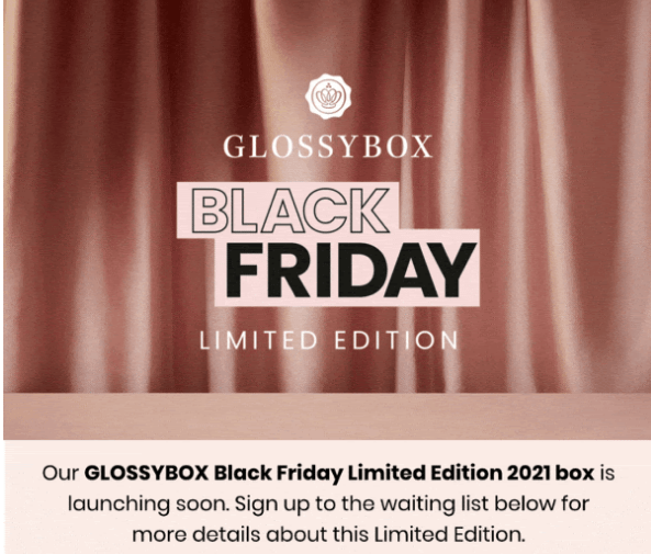 glossybox black friday limited edition box icangwp