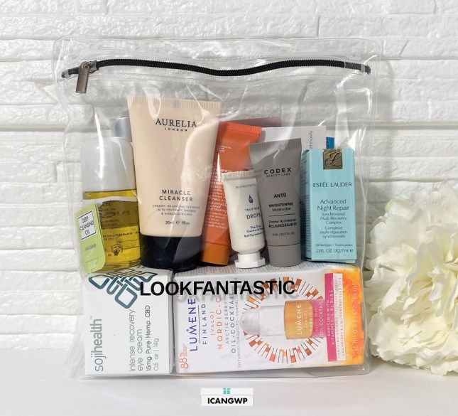 lookfantastic beauty bag icangwp unboxing